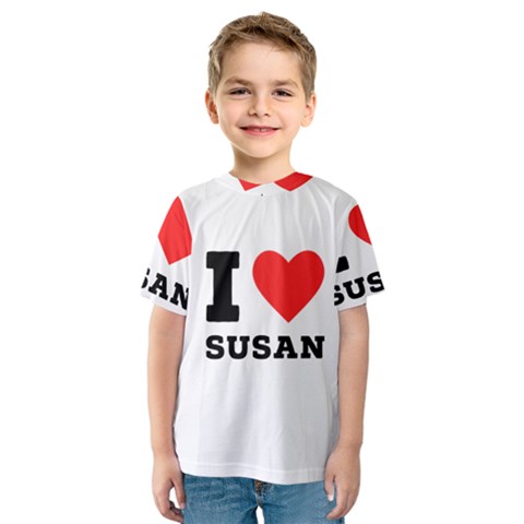 I Love Susan Kids  Sport Mesh Tee by ilovewhateva