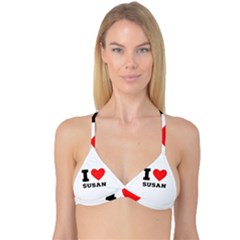 I Love Susan Reversible Tri Bikini Top by ilovewhateva