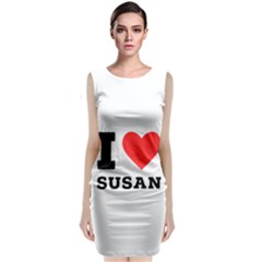 I Love Susan Sleeveless Velvet Midi Dress by ilovewhateva