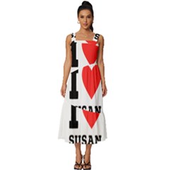 I Love Susan Square Neckline Tiered Midi Dress by ilovewhateva