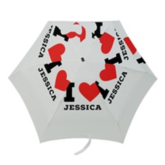 I Love Jessica Mini Folding Umbrellas by ilovewhateva
