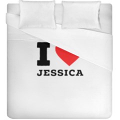 I Love Jessica Duvet Cover (king Size) by ilovewhateva