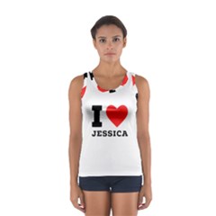 I Love Jessica Sport Tank Top  by ilovewhateva