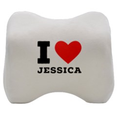 I Love Jessica Velour Head Support Cushion by ilovewhateva