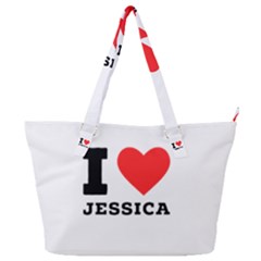 I Love Jessica Full Print Shoulder Bag
