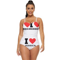 I Love Jessica Retro Full Coverage Swimsuit by ilovewhateva