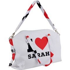 I Love Sarah Canvas Crossbody Bag by ilovewhateva