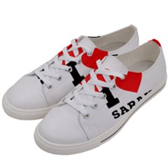 I Love Sarah Men s Low Top Canvas Sneakers by ilovewhateva