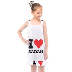 I Love Sarah Kids  Overall Dress