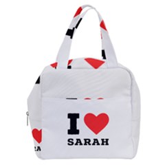 I Love Sarah Boxy Hand Bag by ilovewhateva