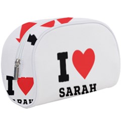 I Love Sarah Make Up Case (large)