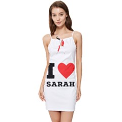 I Love Sarah Summer Tie Front Dress