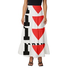 I Love Sarah Tiered Ruffle Maxi Skirt by ilovewhateva