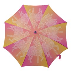 Unicorm Orange And Pink Hook Handle Umbrellas (large) by lifestyleshopee