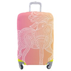 Unicorm Orange And Pink Luggage Cover (medium) by lifestyleshopee
