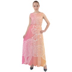 Unicorm Orange And Pink Chiffon Mesh Boho Maxi Dress by lifestyleshopee