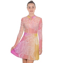 Unicorm Orange And Pink Long Sleeve Panel Dress by lifestyleshopee