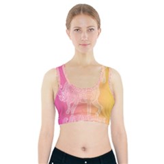 Unicorm Orange And Pink Sports Bra With Pocket by lifestyleshopee