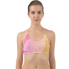 Unicorm Orange And Pink Back Web Sports Bra