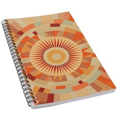 Ai Generated Retro Geometric Pattern Decor Pattern 5 5  X 8 5  Notebook by Ravend