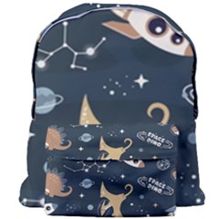 Space Theme Art Pattern Design Wallpaper Giant Full Print Backpack by Ravend