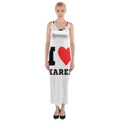 I love karen Fitted Maxi Dress