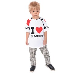 I love karen Kids  Raglan Tee