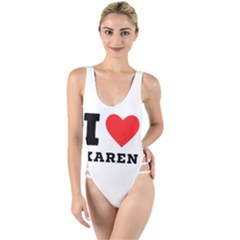 I Love Karen High Leg Strappy Swimsuit
