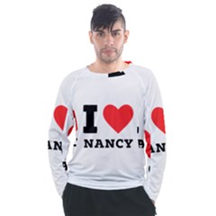 I Love Nancy Men s Long Sleeve Raglan Tee