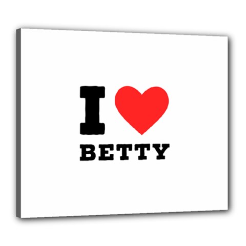 I Love Betty Canvas 24  X 20  (stretched)