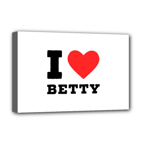 I Love Betty Deluxe Canvas 18  X 12  (stretched)