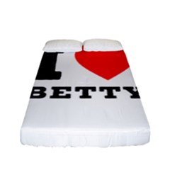 I Love Betty Fitted Sheet (full/ Double Size)