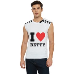 I Love Betty Men s Raglan Cap Sleeve Tee