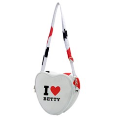 I Love Betty Heart Shoulder Bag