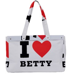 I Love Betty Canvas Work Bag