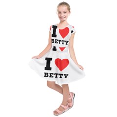 I Love Betty Kids  Short Sleeve Dress