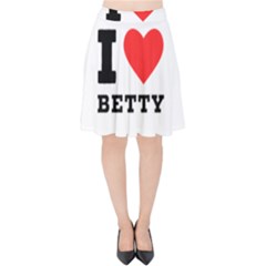 I Love Betty Velvet High Waist Skirt