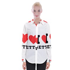 I Love Betty Womens Long Sleeve Shirt