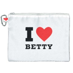 I Love Betty Canvas Cosmetic Bag (xxl)