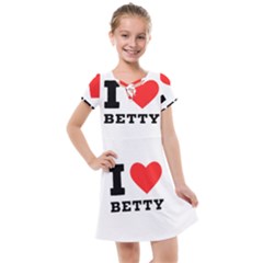 I Love Betty Kids  Cross Web Dress