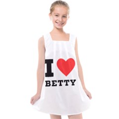 I Love Betty Kids  Cross Back Dress