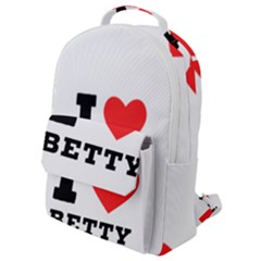 I Love Betty Flap Pocket Backpack (small)