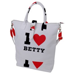 I Love Betty Buckle Top Tote Bag