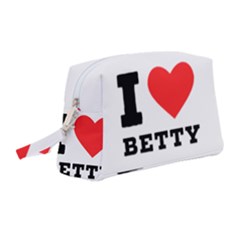 I Love Betty Wristlet Pouch Bag (medium)