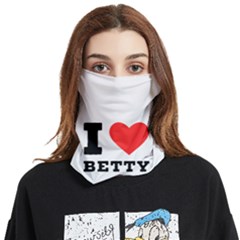 I Love Betty Face Covering Bandana (two Sides)