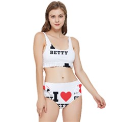 I Love Betty Frilly Bikini Set by ilovewhateva