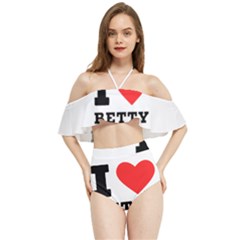 I Love Betty Halter Flowy Bikini Set 