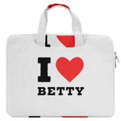 I Love Betty Macbook Pro 16  Double Pocket Laptop Bag 