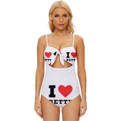 I Love Betty Knot Front One-piece Swimsuit