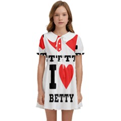 I Love Betty Kids  Sweet Collar Dress